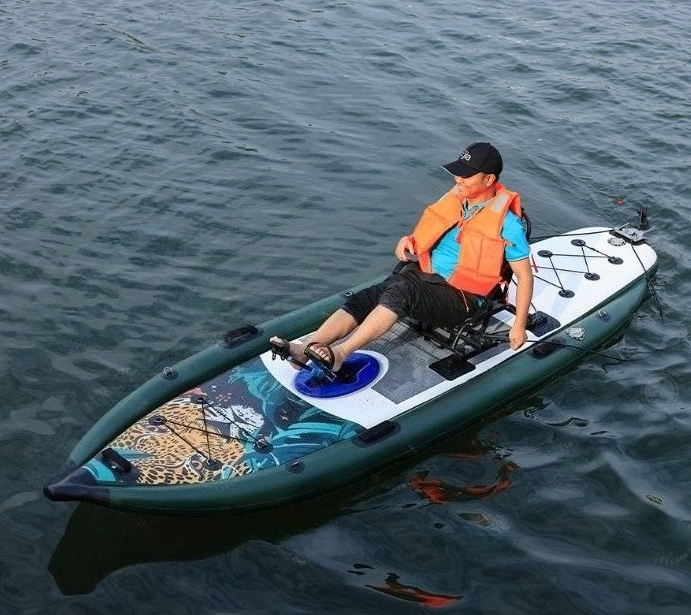 Fishing Kayak Pedal Drive - Outdoor Professional Single Person Kayak Using