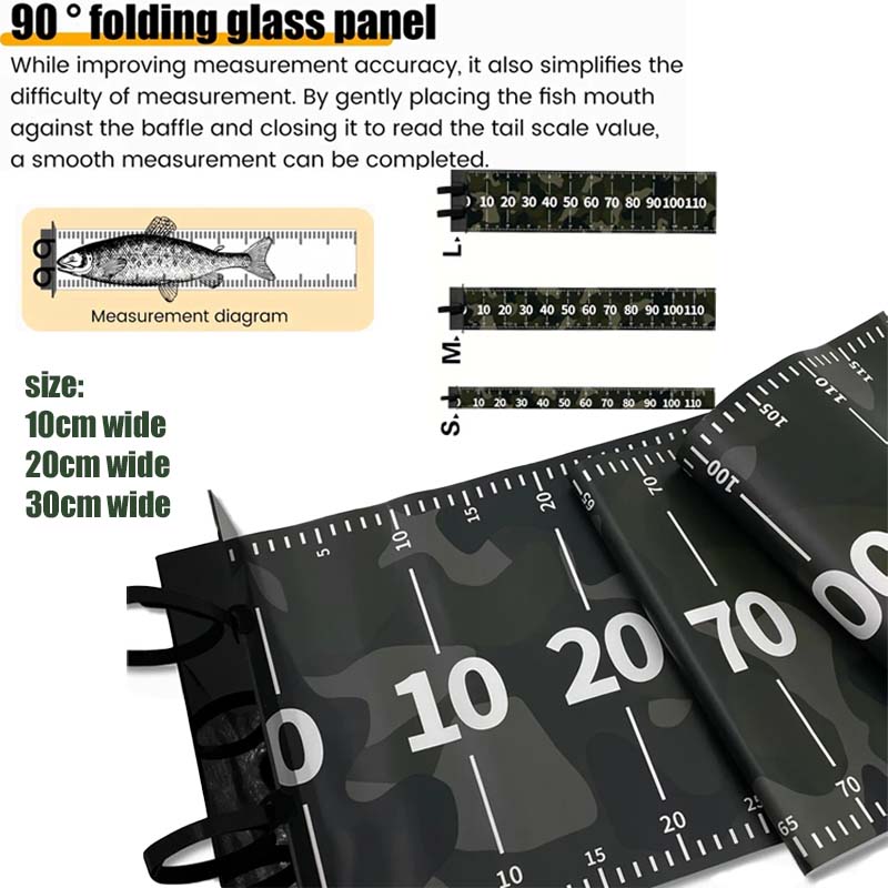 Fishing Kayak Crate - 1pcs Fishing Ruler PVC Waterproof Durable