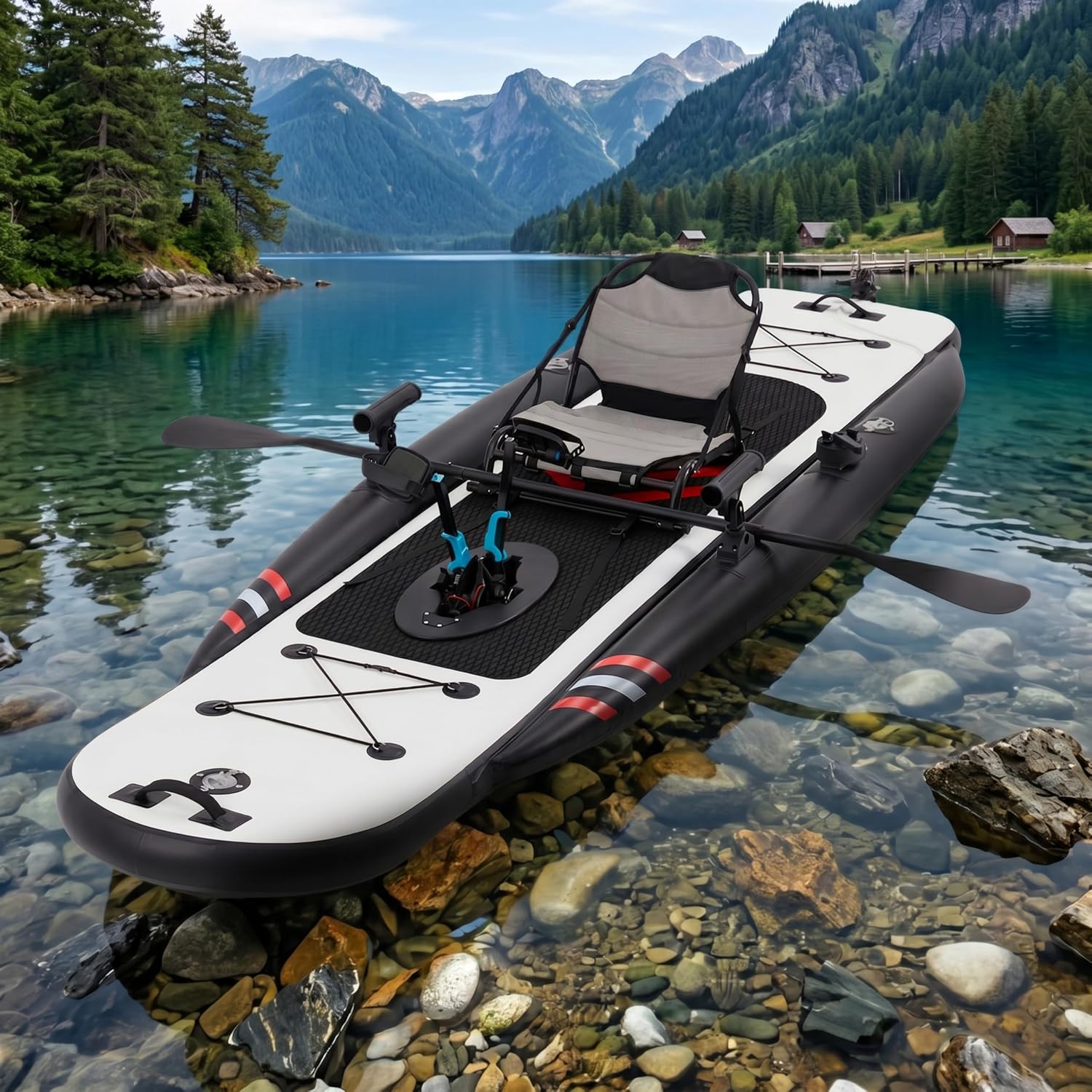 12ft Premium PVC Inflatable Fi - Fishing Kayak Seat recension och pris