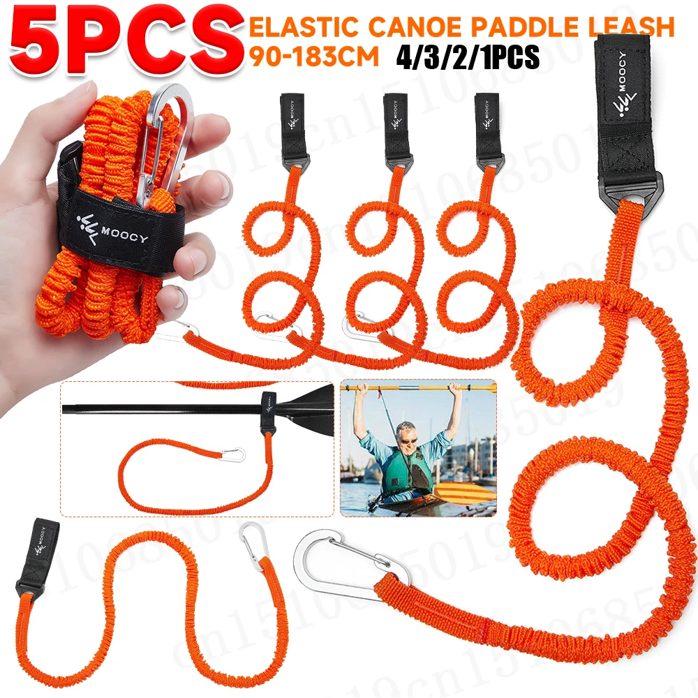 5-1PCS Elastic Kayak Canoe Pad - Fishing Kayak Paddle Leash recension och pris