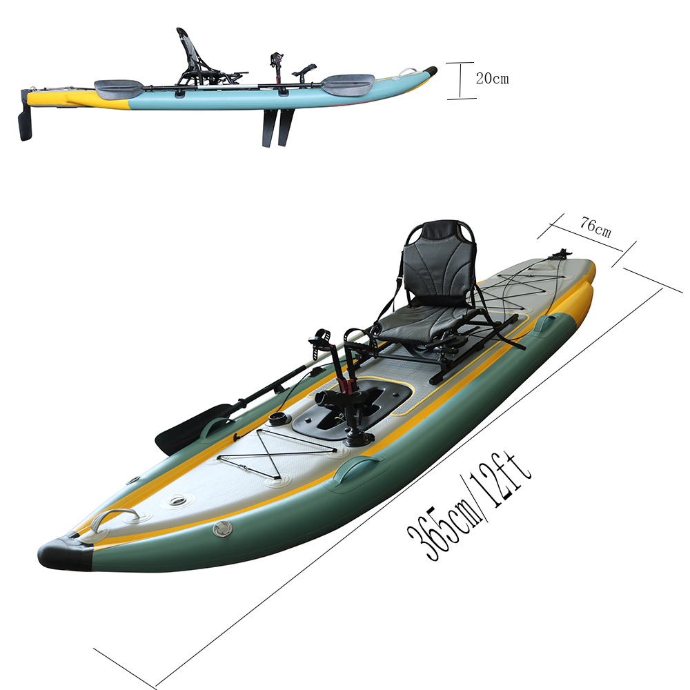 Pedal Propulsion Foldable Infl - Fishing Kayak Sit In recension och pris