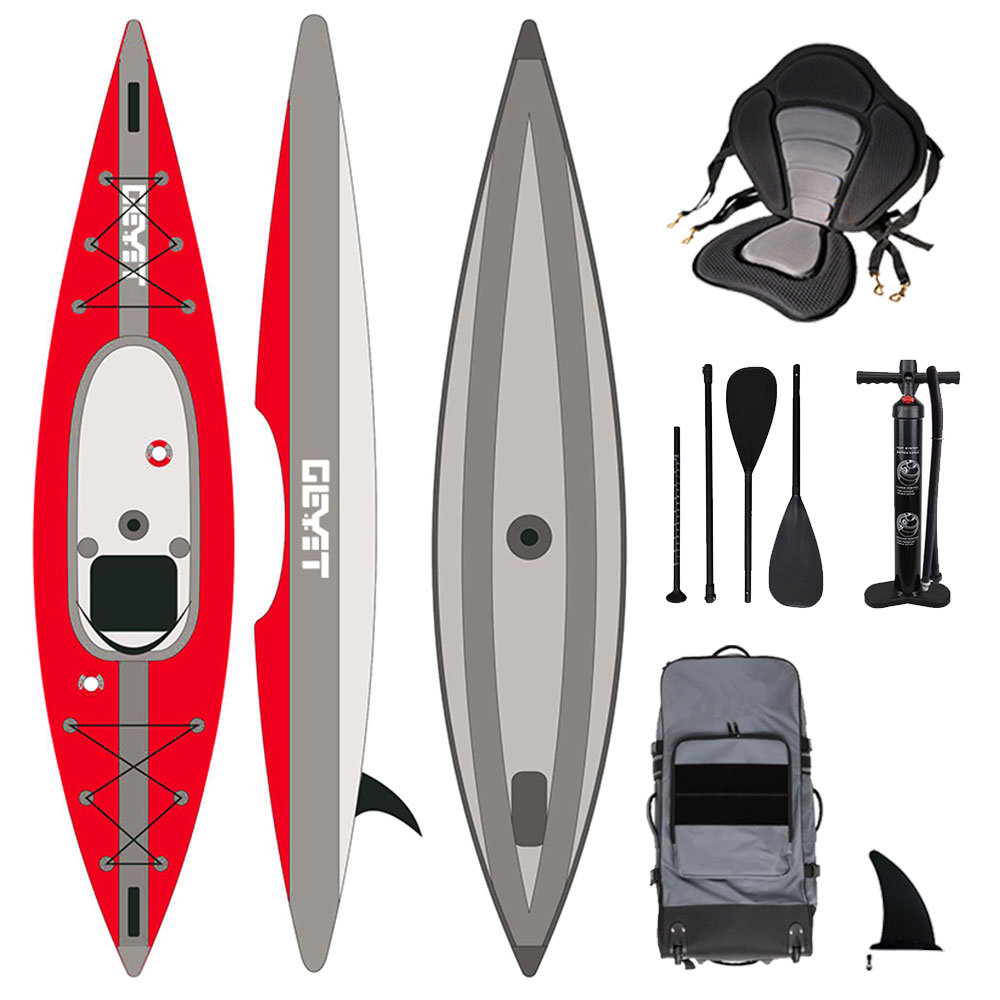 2 Person Drop Stitch Inflatabl - Fishing Kayak Sit In recension och pris