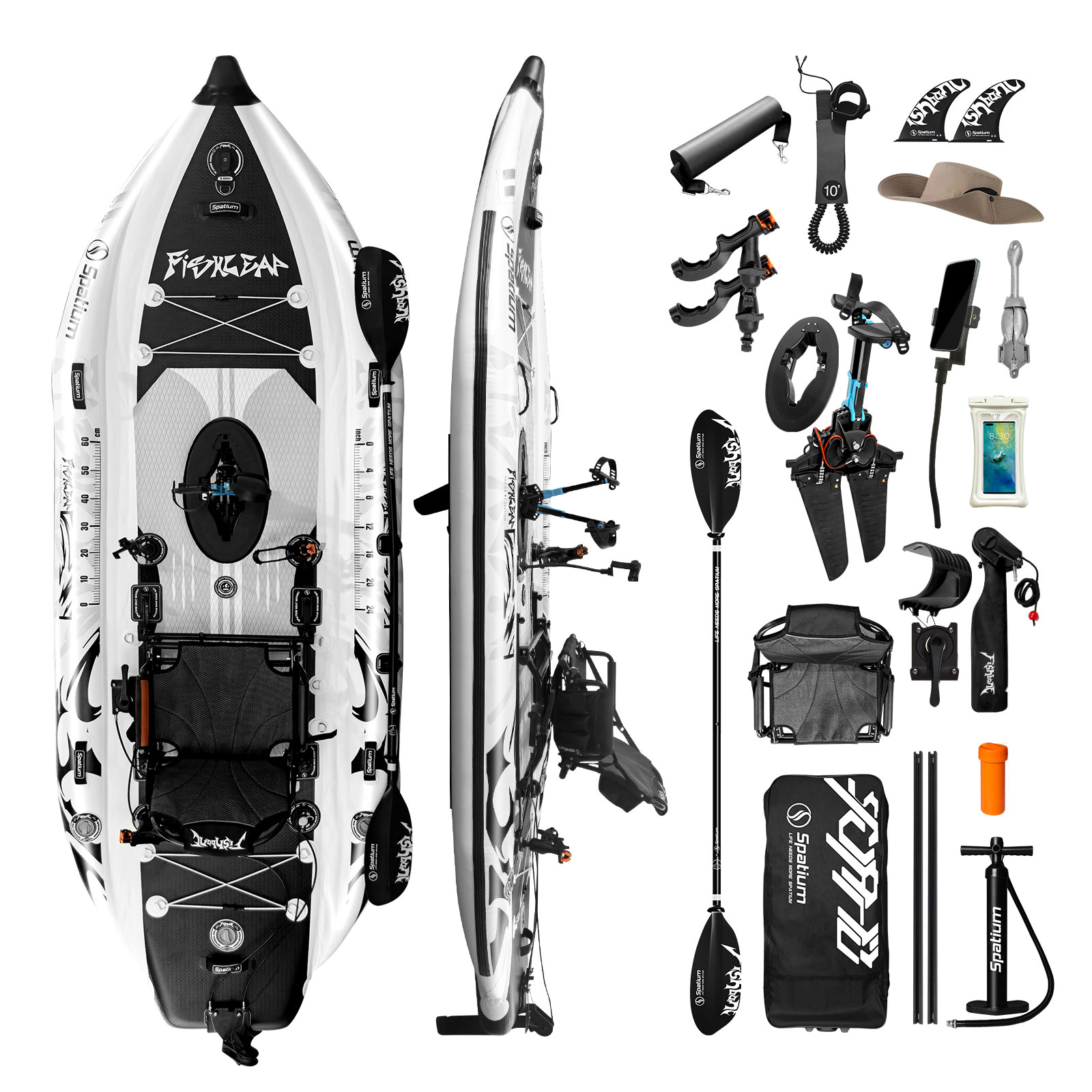 Spatium 11.5ft Flipper Pedal D - Fishing Kayak Pedal Drive recension och pris