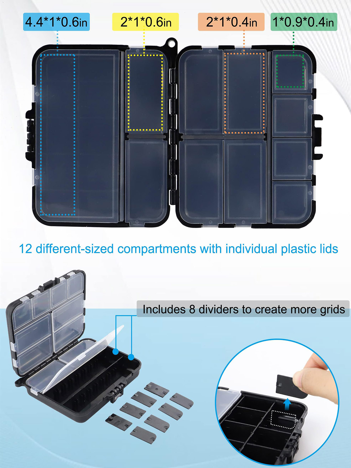 Small Tackle Box Organizer Min - Fishing Kayak Crate recension och pris