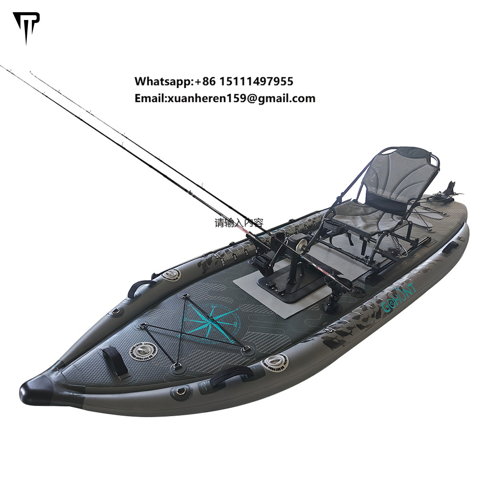 JTRDA 2024 New Inflatable Kaya - Fishing Kayak Pedal Drive recension och pris